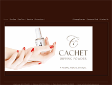 Tablet Screenshot of cachetnailspa.com